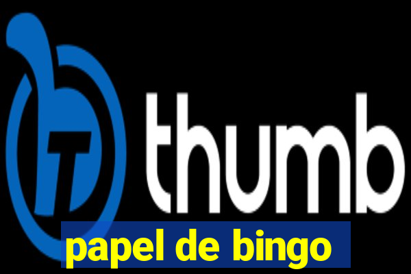 papel de bingo